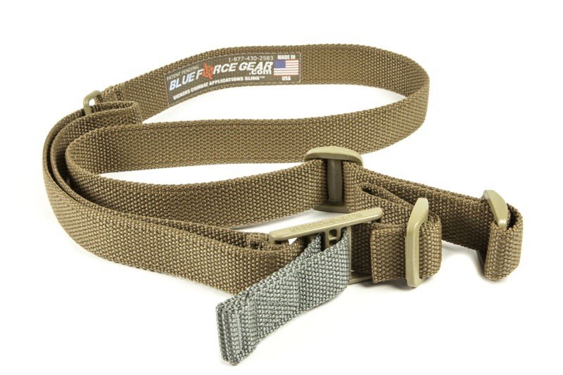 Blue Force Gear Vickers Sling Unpaded Nylon Hardware Coyote Brown VCAS-125-OA-CB