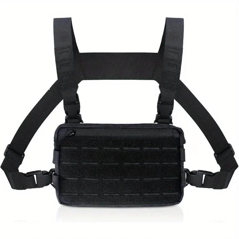 Tactical Running Chest Pack Molle Multi-Function Outdoor EDC Tool Bag