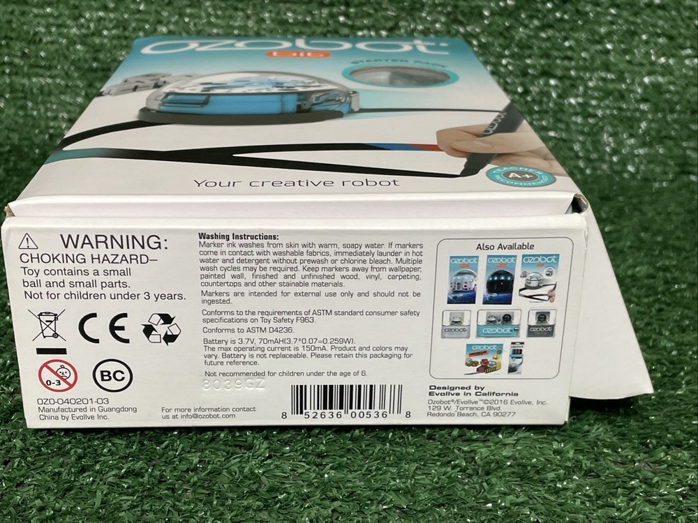 Ozobot OZO-040201-03 Bit Starter Pack Programmable Robot Toy - Blue