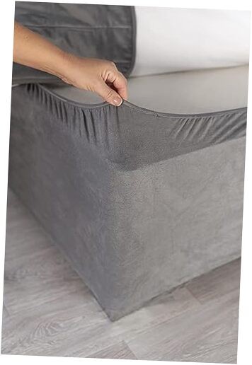 Box Spring Cover - Transform Your Bed with This Fully Elasticated Faux Suede