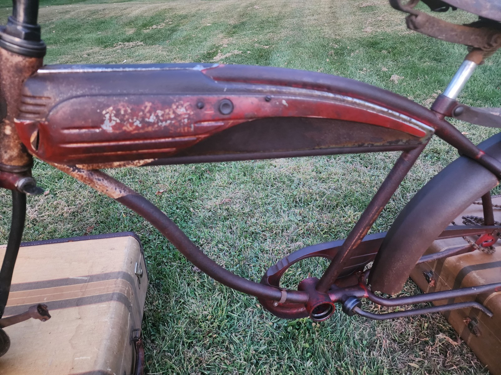 ORIGINAL 50'S COLUMBIA 5 STAR SUPERB BALLOON TIRE BIYCYCLE SPRINGER W/ KEY