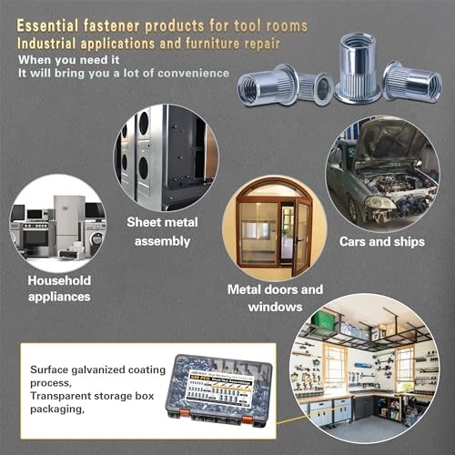 Rivet Nut Tool Kit 540Pcs Nut Riveter Tool Kit 540pcsRivet Nut Tool Set