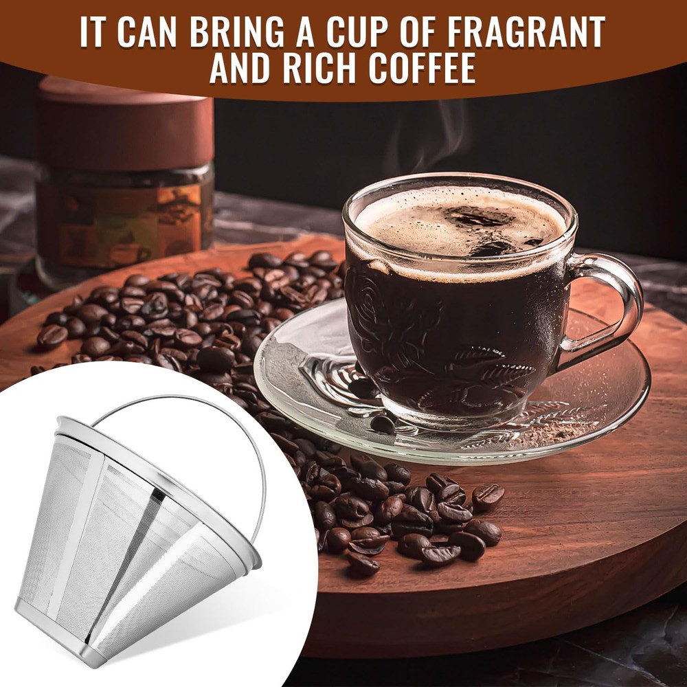 Reusable #4 Coffee Filter Compatible with Technivorm Moccamaster Coffee Machi...