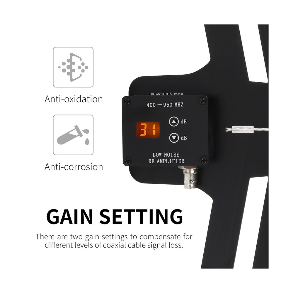 XTUGA GA816 UHF Wireless Antenna Distribution System with Paddle, 360°Activ