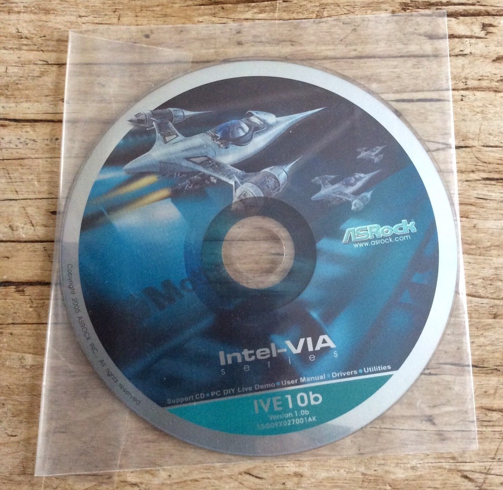 Intel-VIA Series Support CD By ASRock 2005  Pre-owned