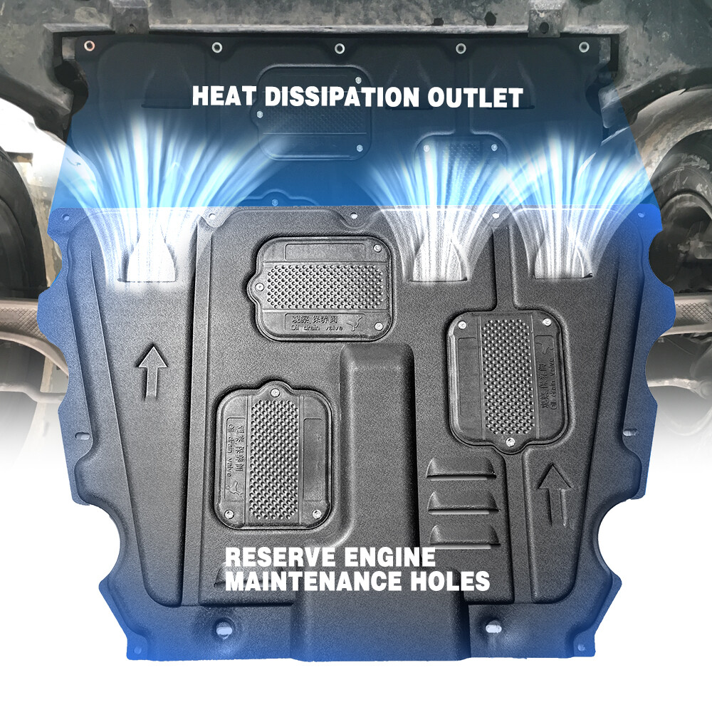 Engine Splash Shield For Ford Edge 2015-2023 Auto Under Guards Mudguards Black