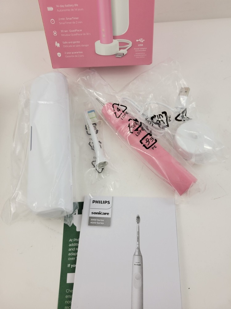 Philips Sonicare 4900 Power Toothbrush Rechargeable Electric - Pink