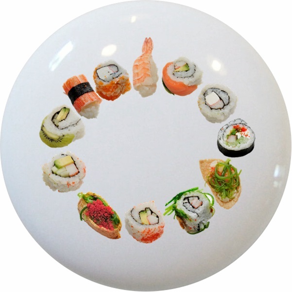 SUSHI Cabinet DRAWER Pull KNOB Ceramic