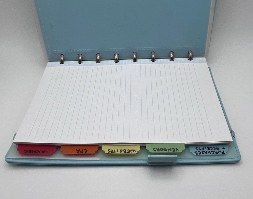 Tiffany Blue Martha Stewart Disc Notebook - Stack On 9 inches