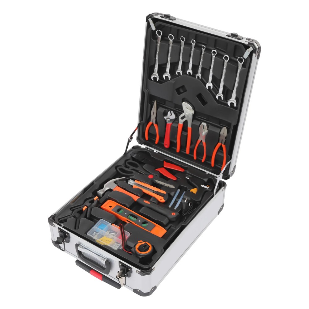 Trolley Case Tool Box Set Rust-Resistant Household Hand Tool Kit Mixed Hand Tool