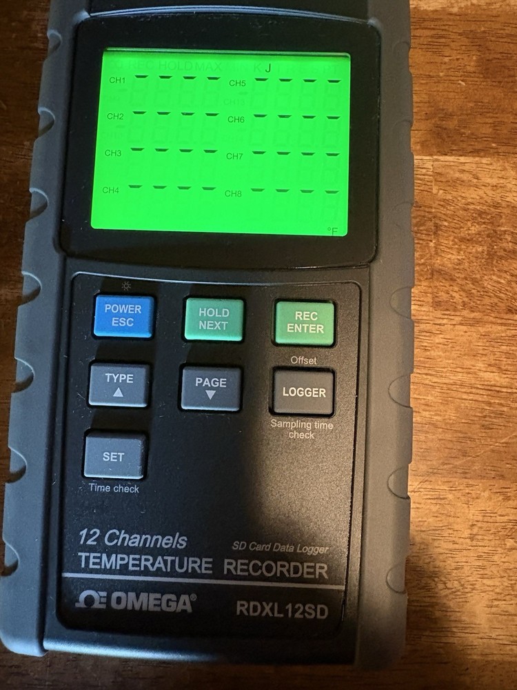 Omega Temperature Recorder Rdxl12sd Please Read