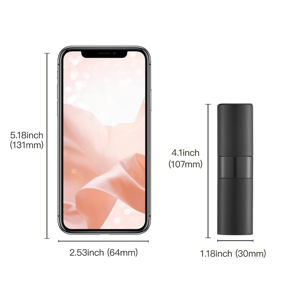 Perfume Travel Refillable Atomizer Bottle: Cologne Spray Mini for Refill - Empty