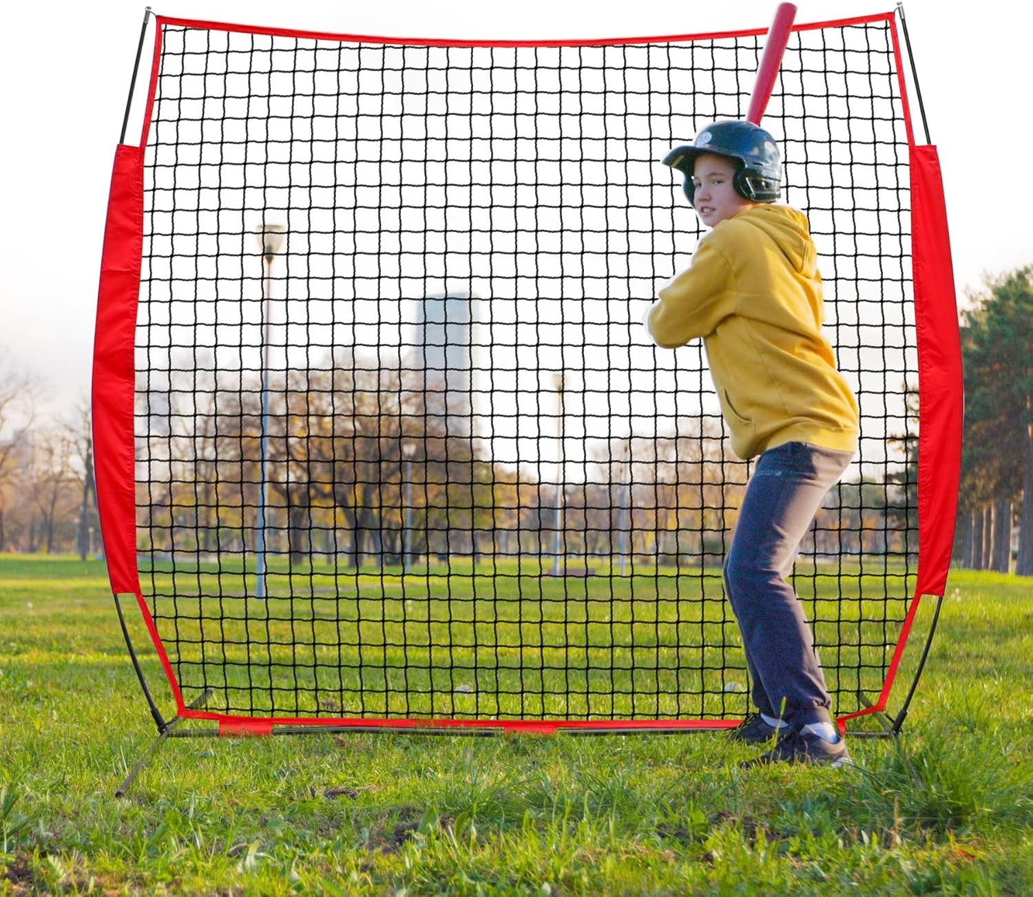 16x10 ft Barricade Backstop Net Sports Barrier Baseball Softball Soccer #R024