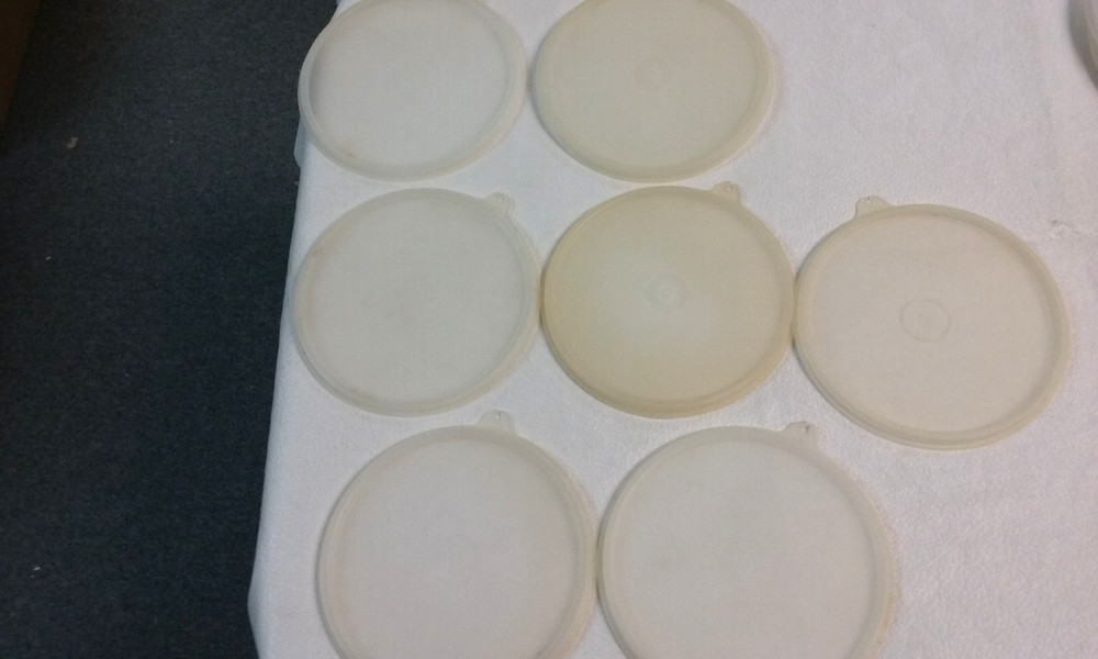 7 vintage Tupperware #227 Replacement Clear Lids