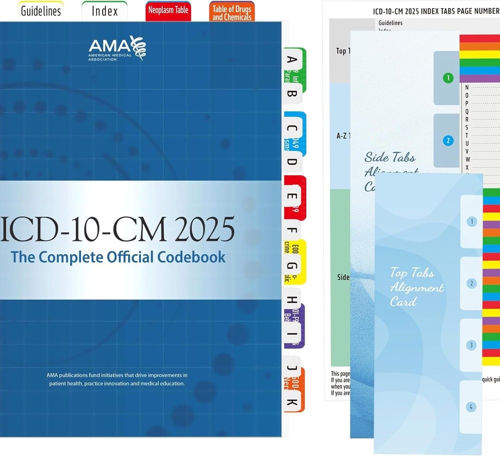 Index Tabs for ICD-10-CM 2025 The Complete Official Codebook - Easy...