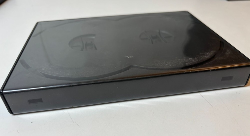(1) 4-DVD Box Four Multi Set Replacement Thick Chubby Disc Case
