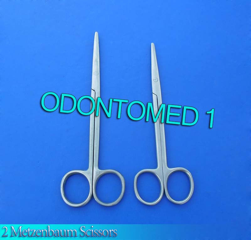 2 Metzenbaum Scissors 6"+11" Curved Surgical Instruments