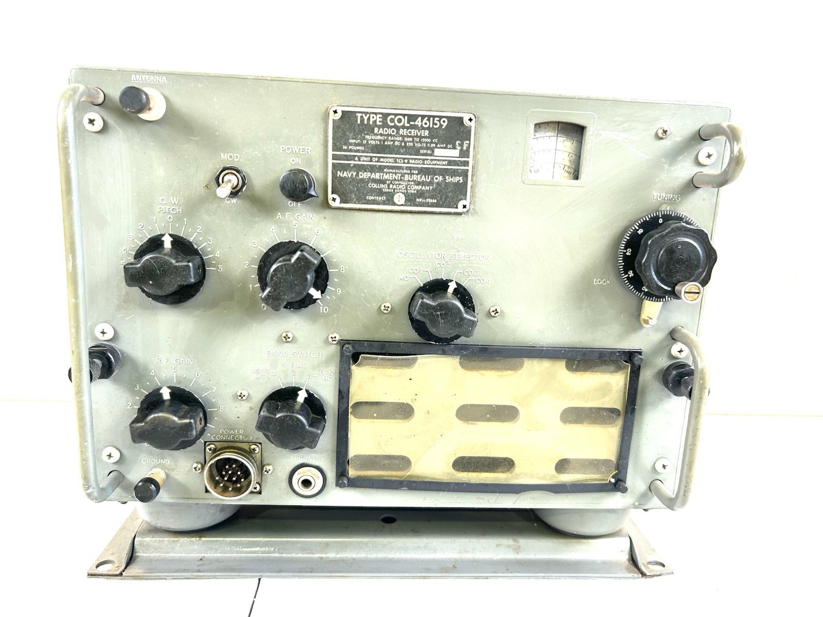 Collins Type COL-46159 Radio Receiver SN 1573