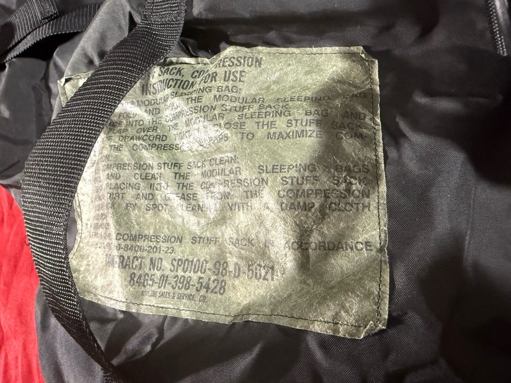 USGI LARGE FOLIAGE COMPRESSION STUFF SACK for Modular ACU SLEEP SYSTEM