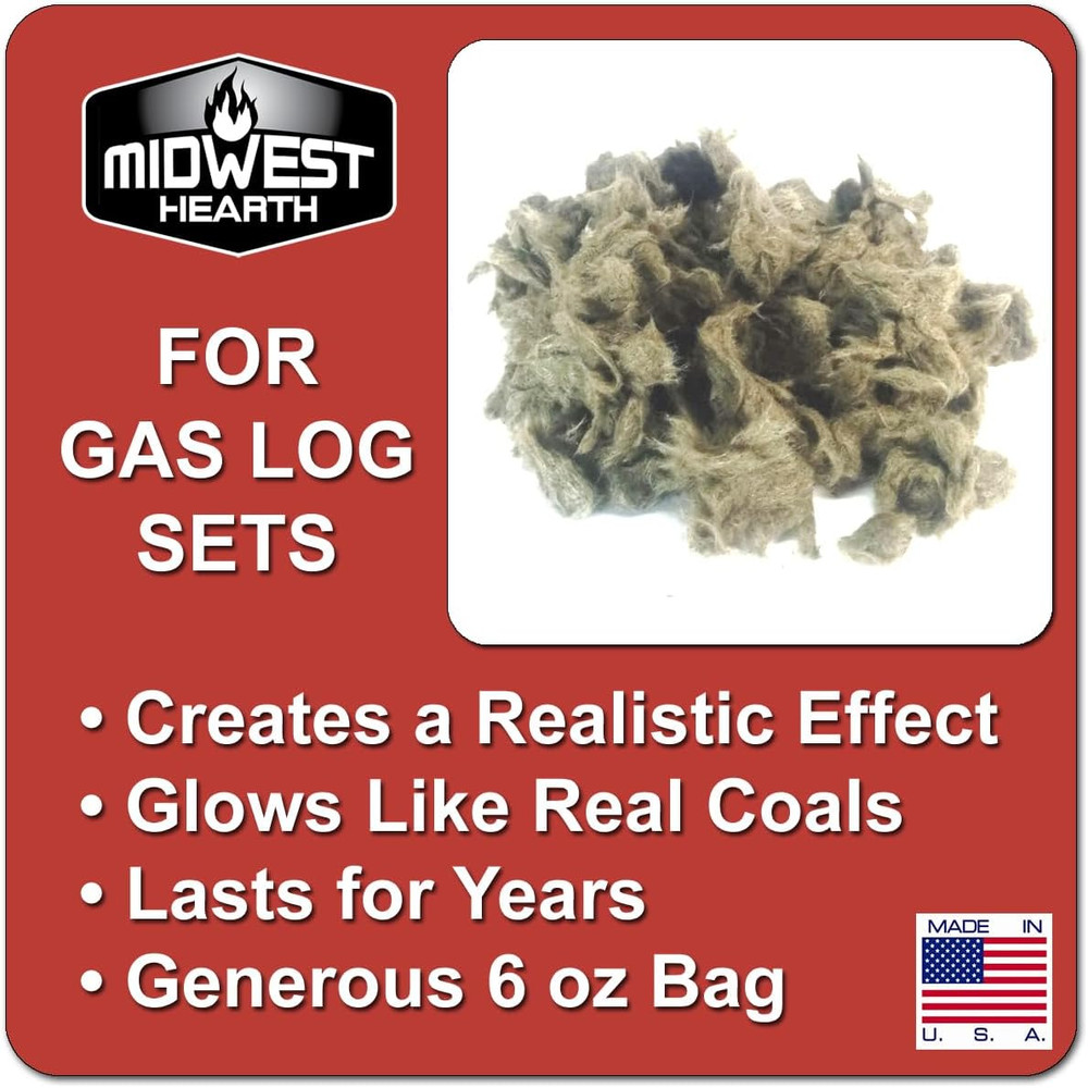 Rock Wool for Gas Log - 6 Oz. Bag