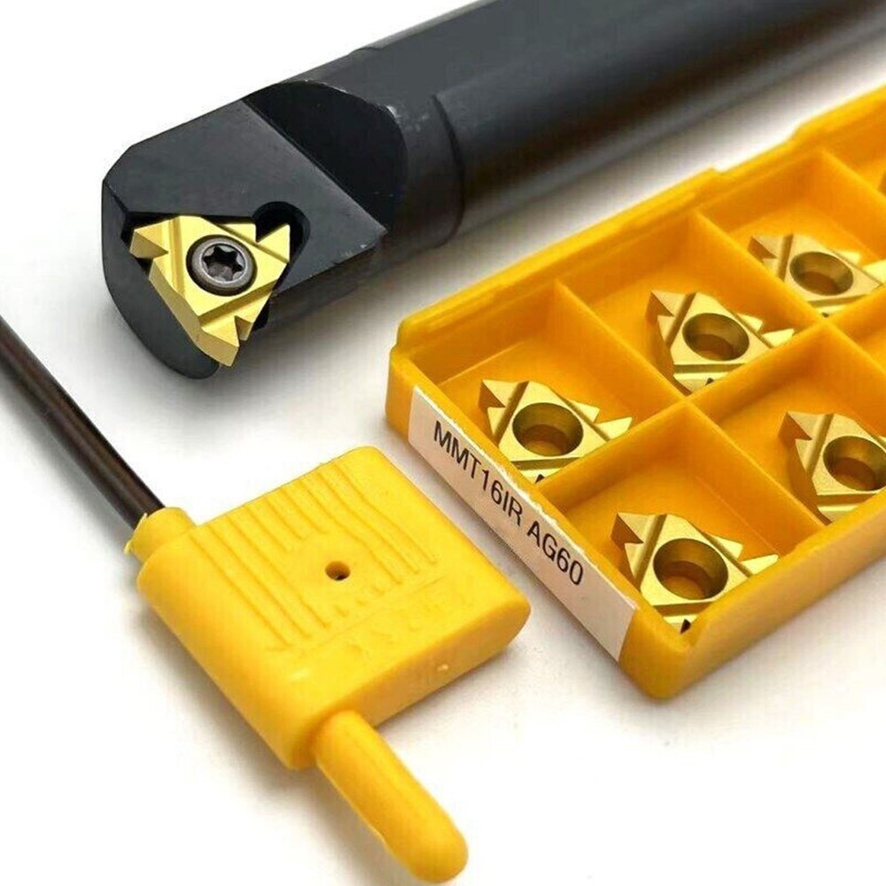 Carbide Insert Turning Tool +10pcs 16IR AG60 16mm 5/8\ Internal Threading
