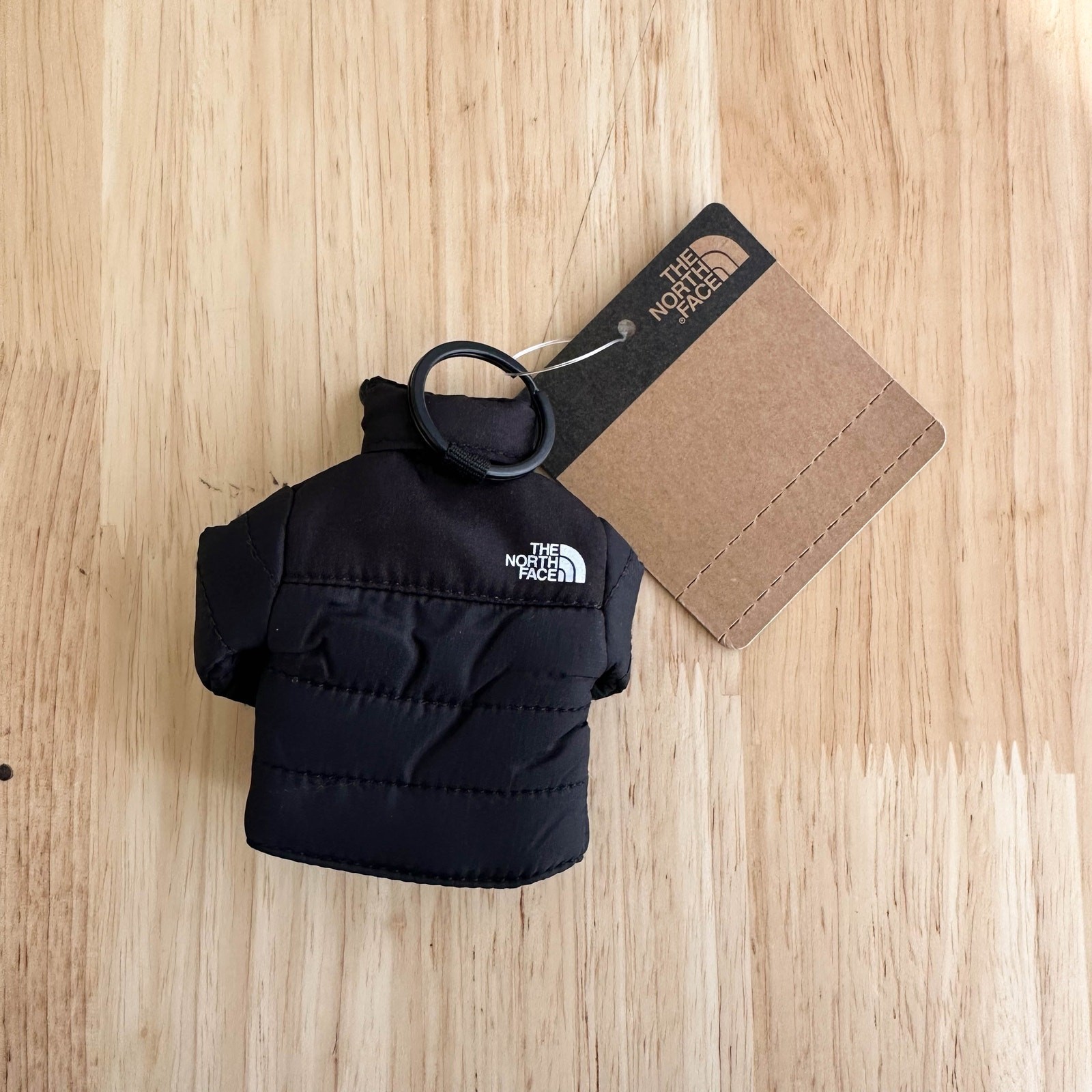 NWT The North Face Mini Nuptse Jacket Keychain Key Holder Japan Exclusive Black