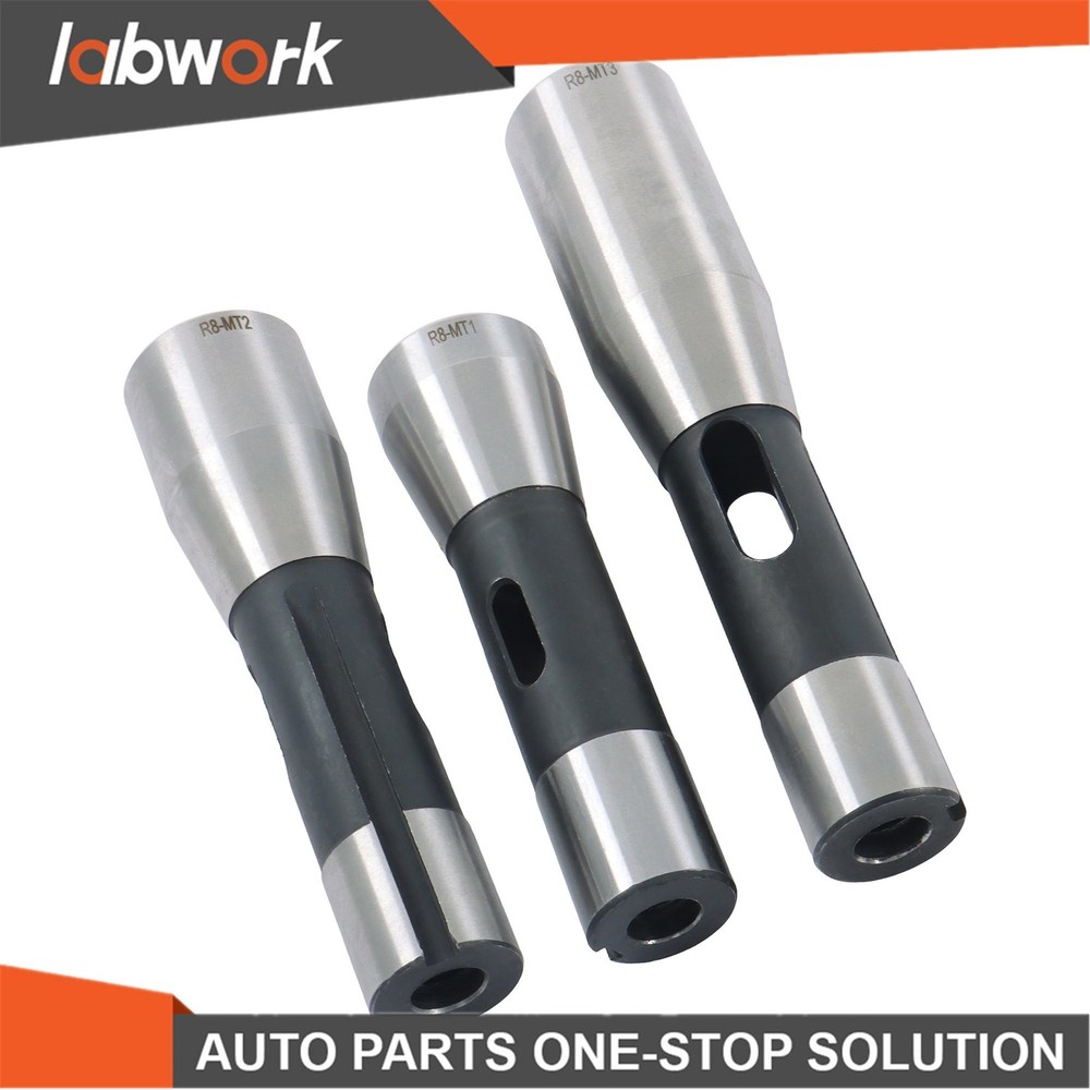 Labwork Precision Ground R8 Shank 3pc Adapter for Milling Machine Arbors