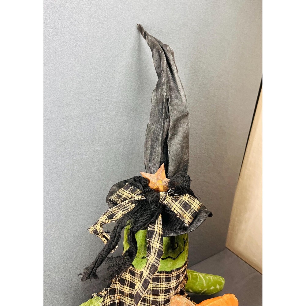Rustic Handmade Witch Doll Wanda – Unique Halloween Decor