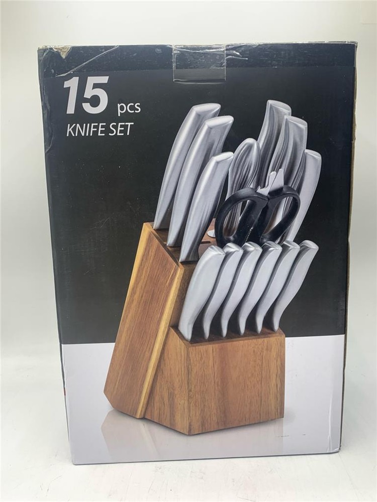 Verknoz 15 Piece Knife Block Set