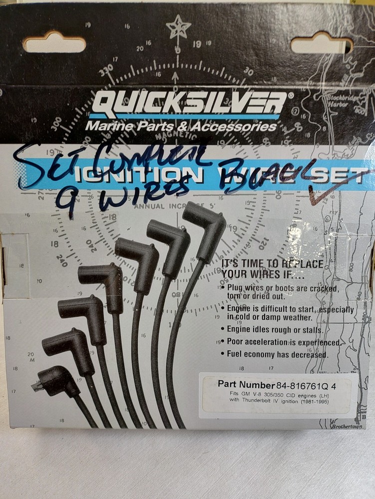 84-816761Q4 Mercury Marine Spark Plug Wire Set