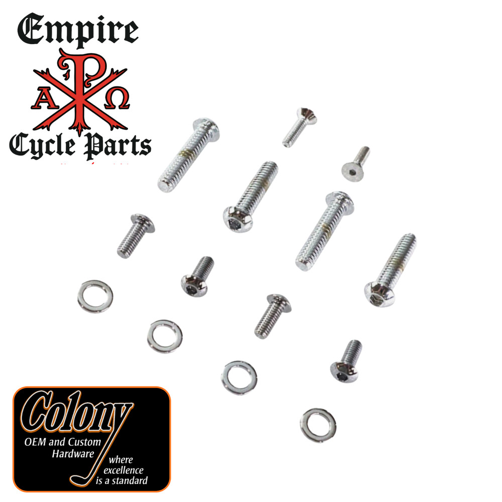 Harley Handlebar Switch Housing Hardware Bolt Kit 1996 -2017 Chrome Colony
