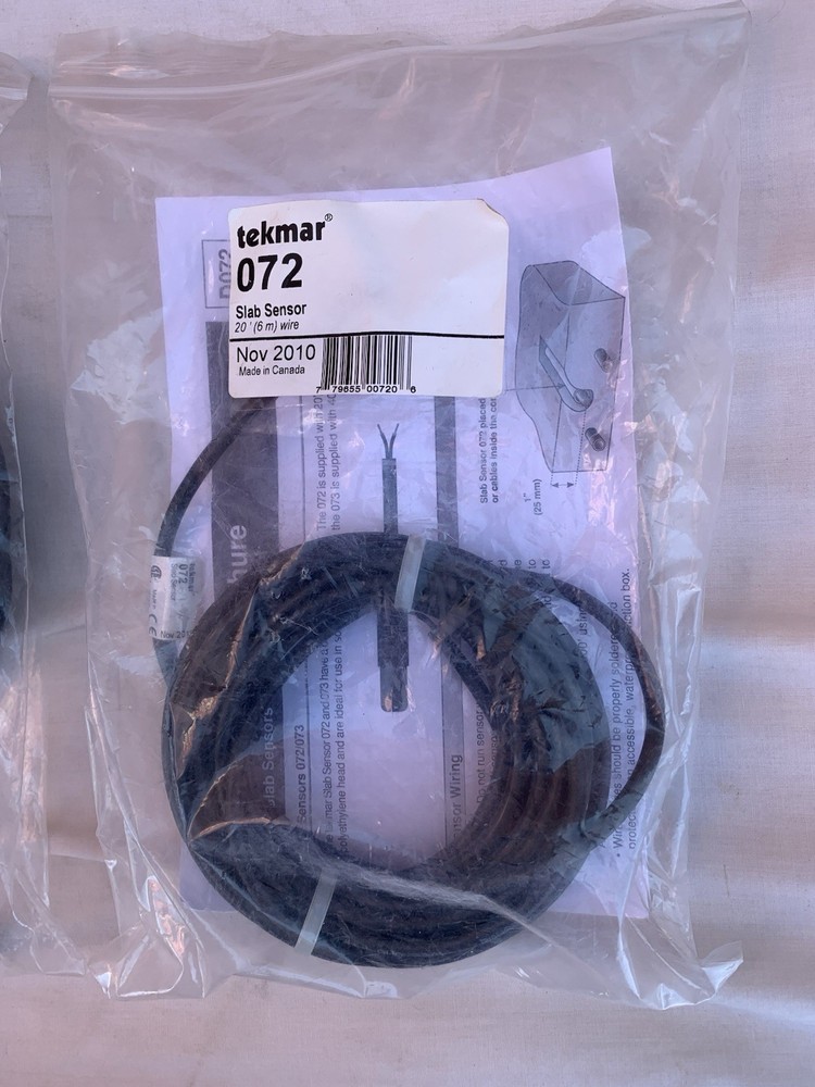 Tekmar 072 Slab Sensor, Sealed Bag.