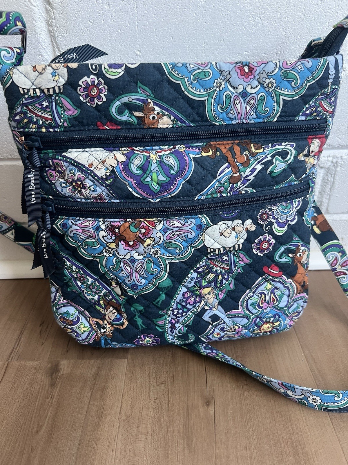 Vera Bradley Disney Toy Story Medium Quilted Crossbody Bag - Pixar Andy’s Room
