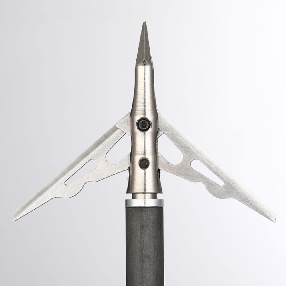 2"Cut 2-Blade Broadheads 100 Grain Sharp Arrowheads Archery Hunting Compound Bow