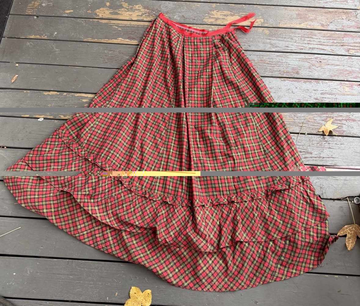 Victorian Christmas Costume 3-Piece Dickens Caroler Dress Bodice Skirt Set