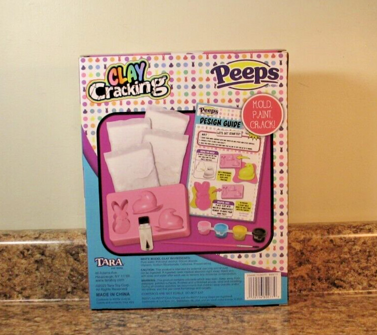 Peeps Easter Clay Cracking Mold & Paint Set NEW
