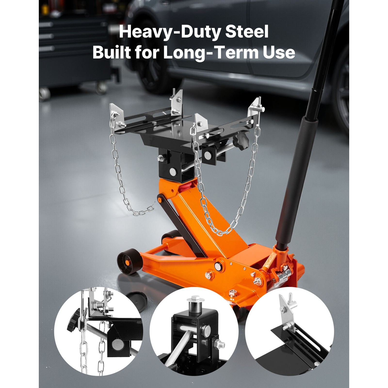 Uimoso Transmission Jack Adapter 1100 lbs Durable Lift Accessory for Floor Jacks