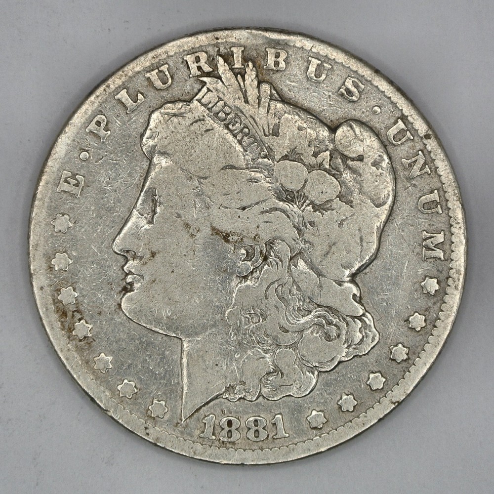 1881-CC Morgan Silver Dollar