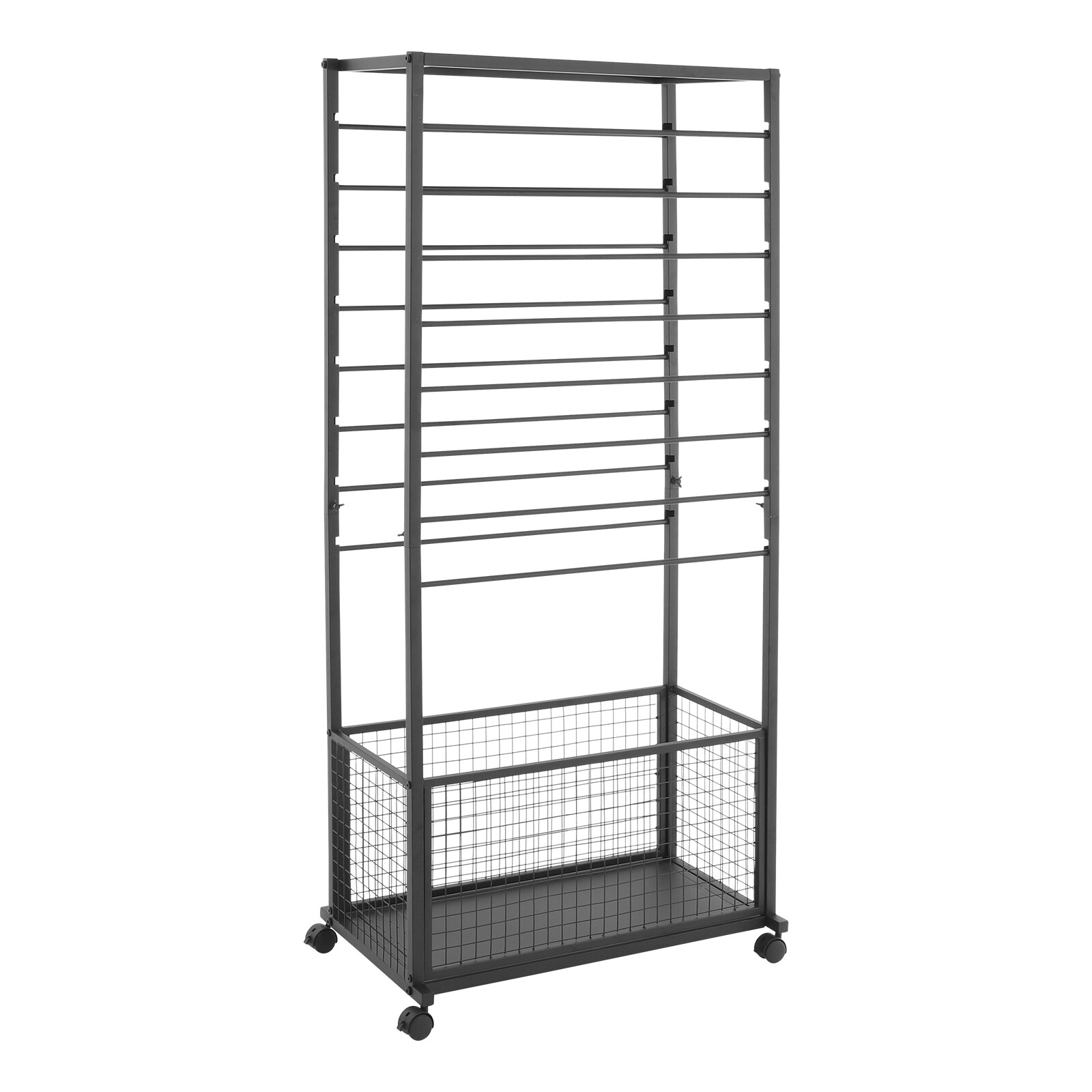 Ribbon Holder Organizer Rack w/Wheels Large Capacity Ribbon Stand Organizer