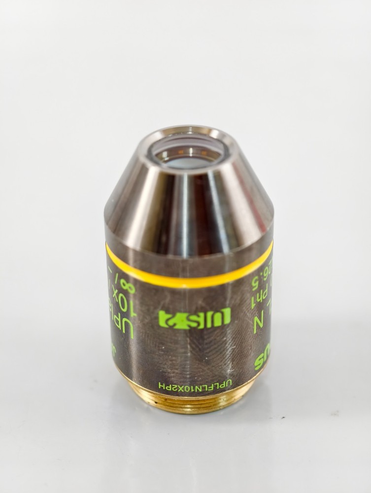 Olympus UPlanFL N Ph1 10x 0.30 Phase Contrast Microscope Objective AX BX IX