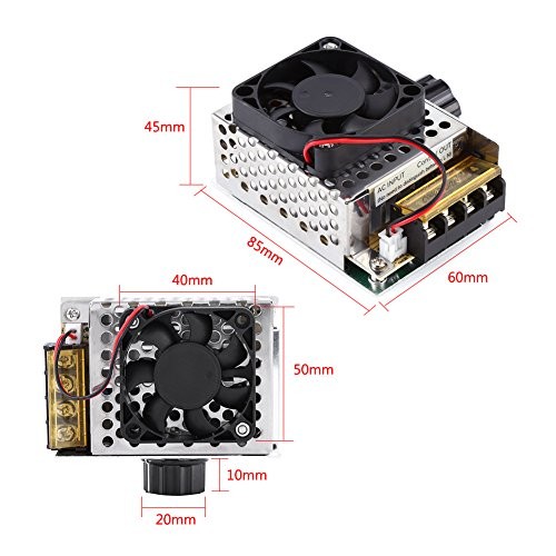 Motor Speed Controller, 4000W SCR Electric Voltage Regulator Dimmer