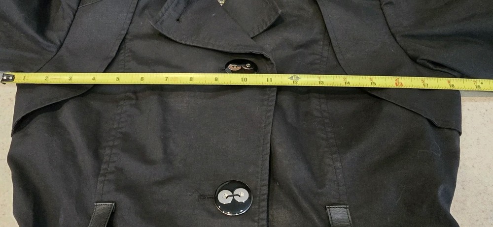 MACKAGE Black Peacoat Belted Size Womens Medium