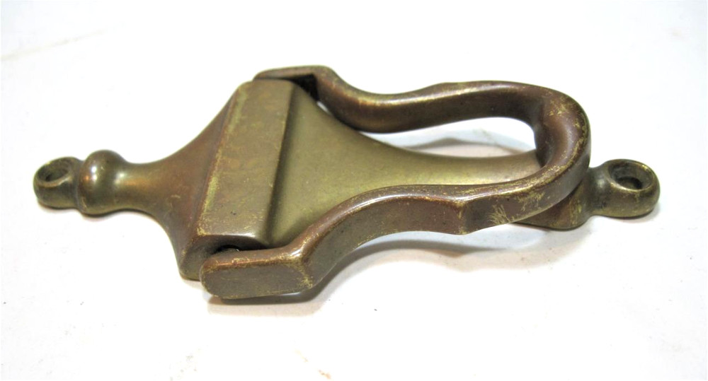 Vintage Solid Brass Door Knocker 3.75" x 1.75"