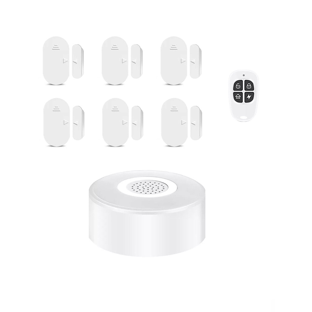 8Pcs Wireless Smart Home Security Alarm System Wireless For Smart App Control