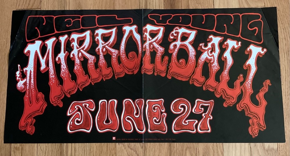 Neil Young Mirrorball June 27 Pre Release Promotional Poster/Banner