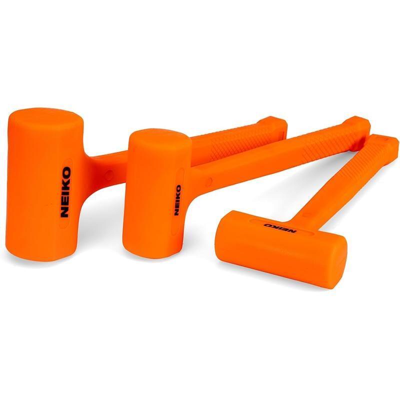 Dead Blow Hammer Set 3 Piece Non Marring Mechanic Tools Comfortable Grip Durable