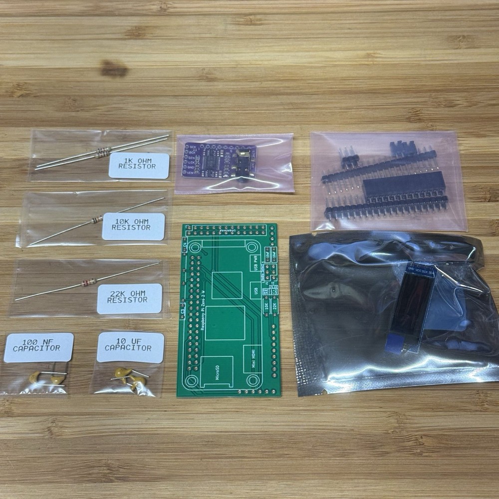 WavetablePi DIY Kit – Wavetable Header for Vintage Sound Cards – White OLED – No