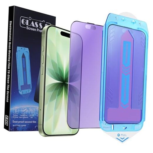 2-Pack Screen Protector for for iPhone 17/iPhone 16 Pro Anti Blue Light Matte