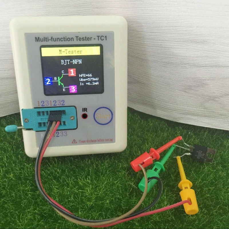 Transistor Tester TFT Diode Triode Capacitance Meter LCR ESR NPN PNP MOSFET C#