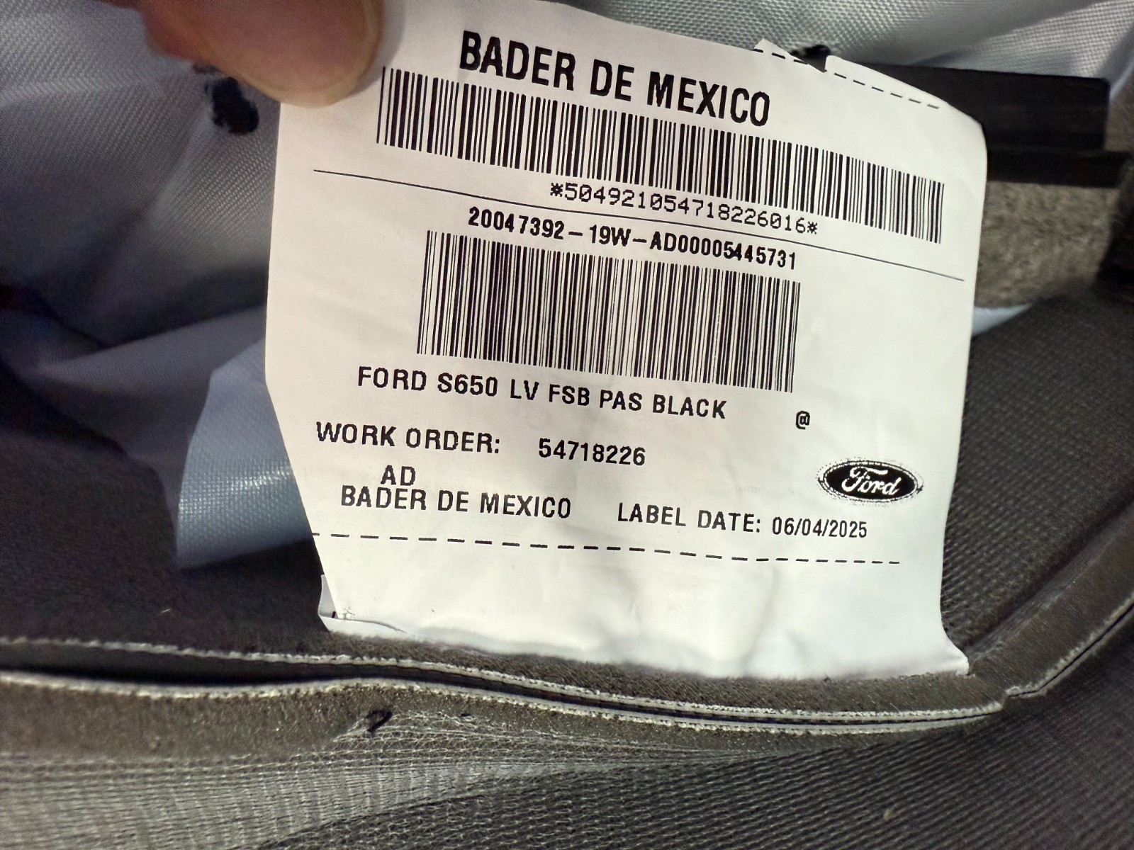 ORIGINAL FORD MUSTANG NEW TAKEOFF RECARO BLACK LEATHER SEAT UPHOLSTERY 2024 2025